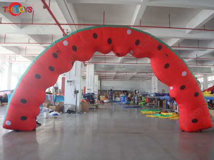3m/4m/5m Custom Made Inflatable Watermelon Archway Outdoor Decorative Inflatable Entrance Arch Fruits Promotion