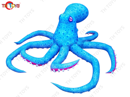 4M 5M Giant Inflatable Cartoon Octopus Air Blow Squid with Tentacles Nightclub Wall Decoration Halloween Event Advertising Props