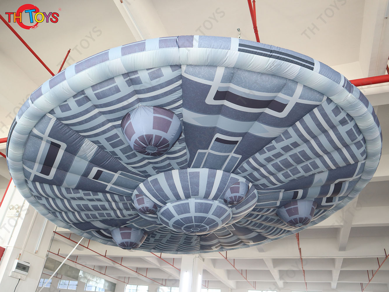 Giant Alien Inflatable UFO Flying Saucer Balloon Inflatable UFO Spaceship With Led Light Party Ideas Hanging Decorative Props