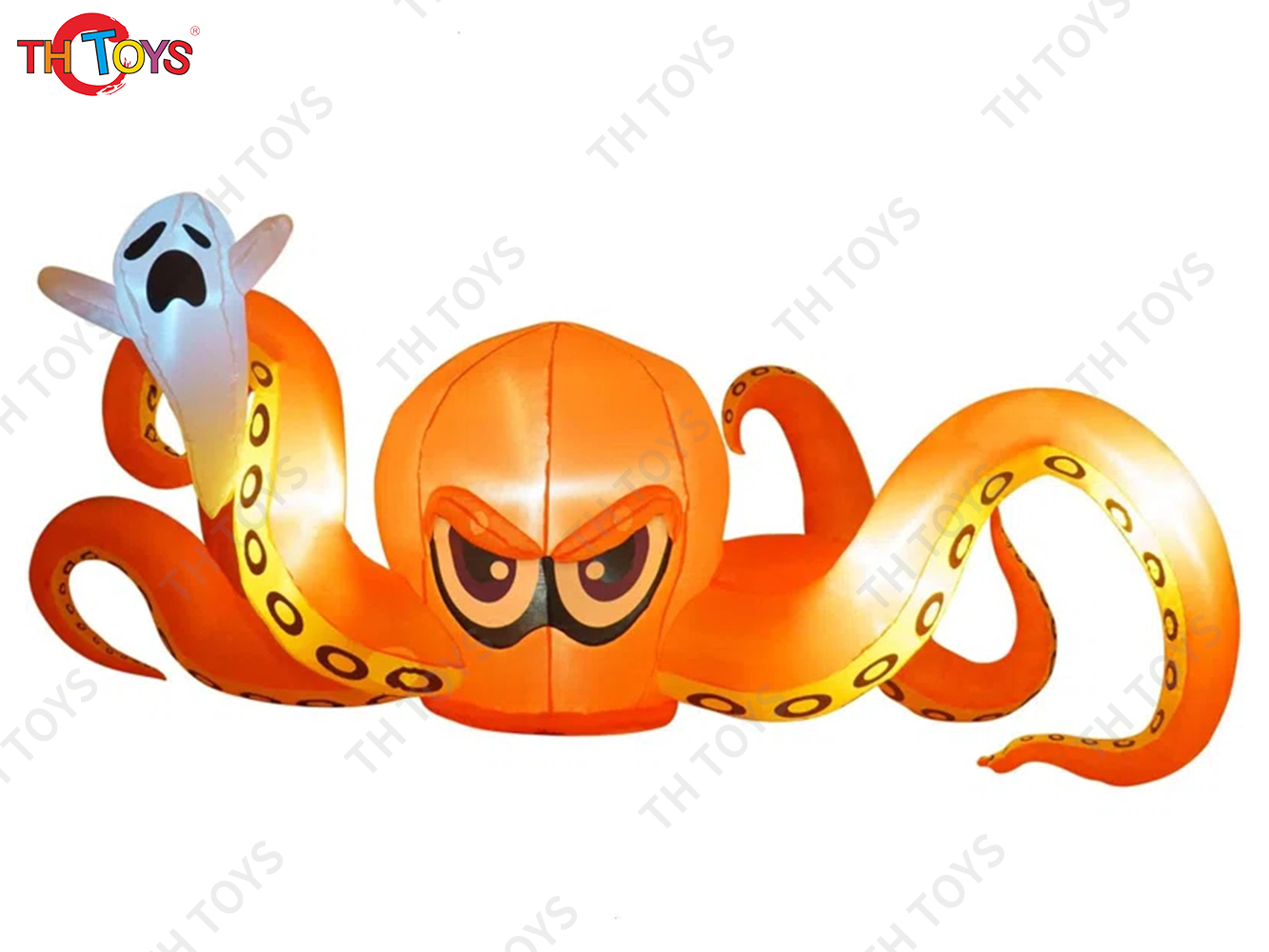 4M 5M Giant Inflatable Cartoon Octopus Air Blow Squid with Tentacles Nightclub Wall Decoration Halloween Event Advertising Props