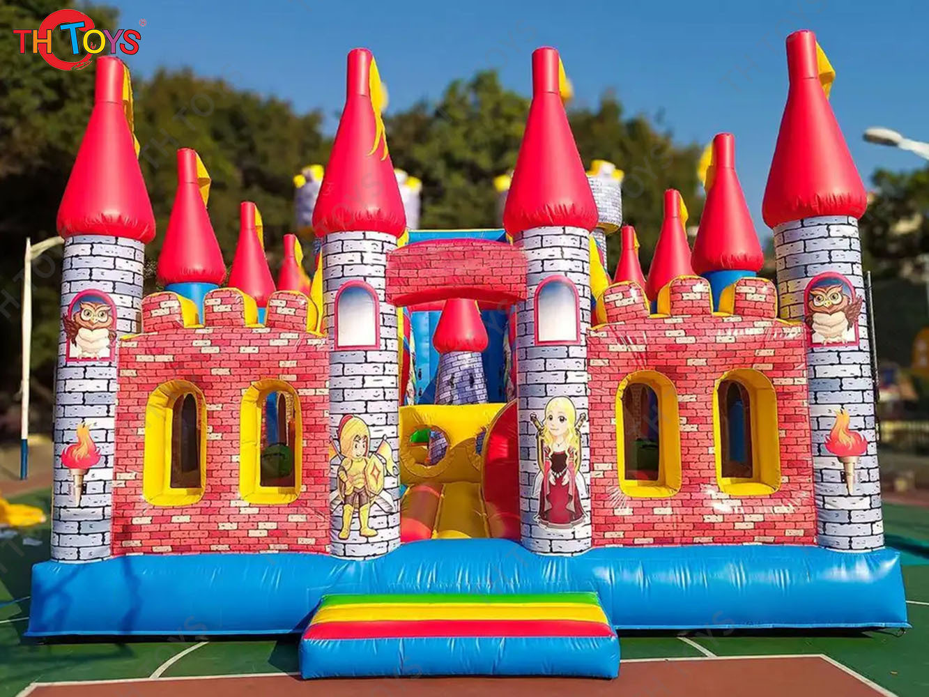 14x6m giant inflatable Slide Commercial bouncer Jumping Bouncy Castles playground