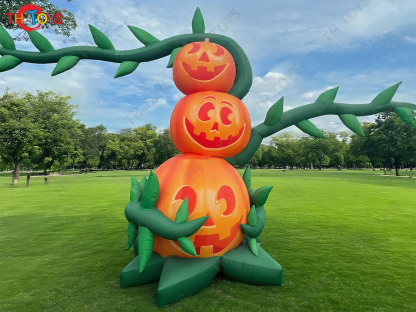inflatable Halloween pumpkin Plant Model Inflatable Plant for Halloween Holiday Yard Decoration