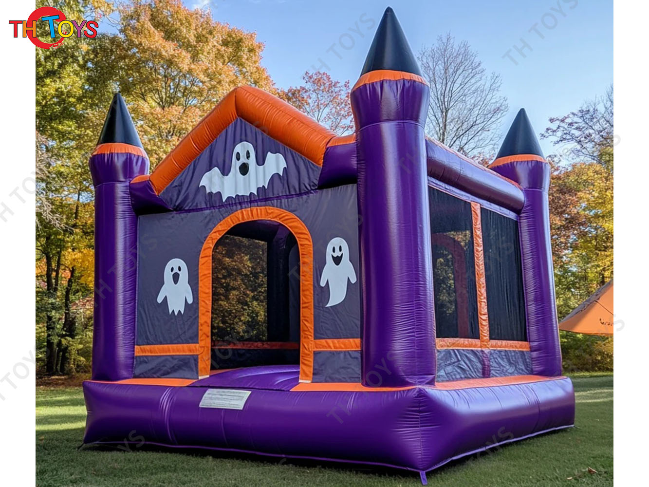 New Halloween Inflatable Castle Bouncy House pumpkin jumper house for sale