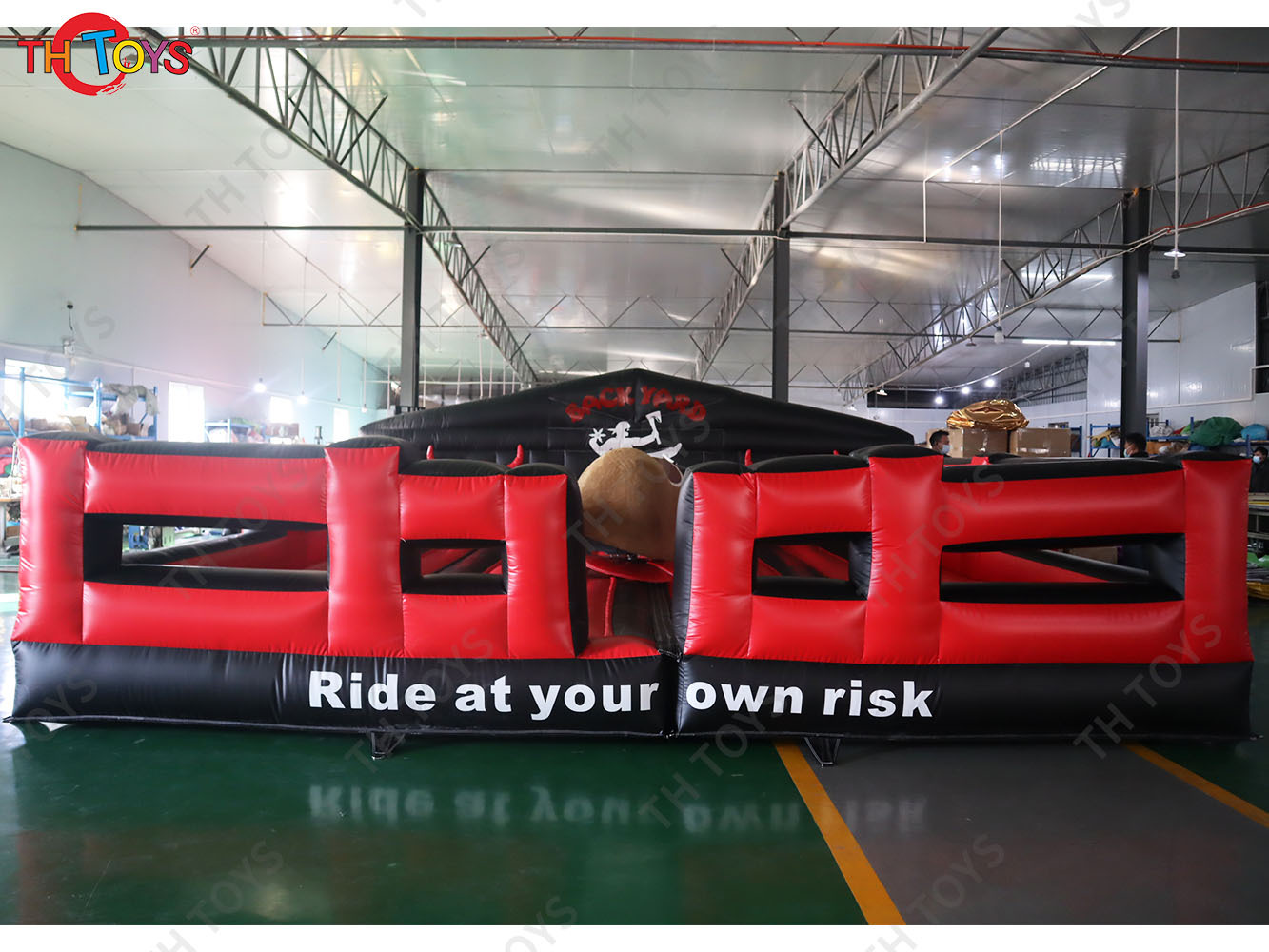 5x5m Mechanical Bull Riding For Carnivals Inflatable Rodeo Bull Game