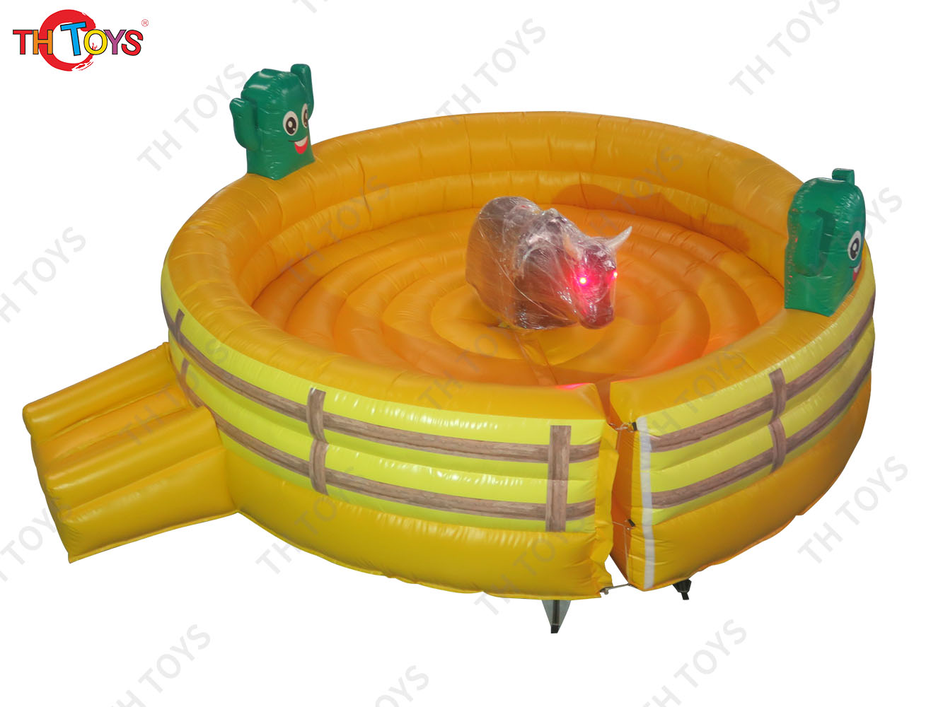 3 in 1 Mechanical Bull Riding Game Wipe Out Game Surfing Board Game With Same Base Inflatable Sport Carnival Games
