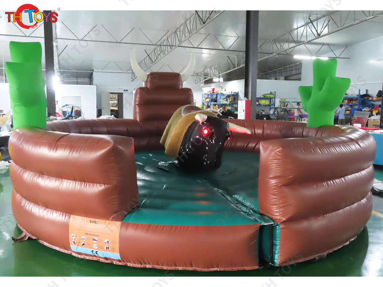 3 in 1 Mechanical Bull Riding Game Wipe Out Game Surfing Board Game With Same Base Inflatable Sport Carnival Games