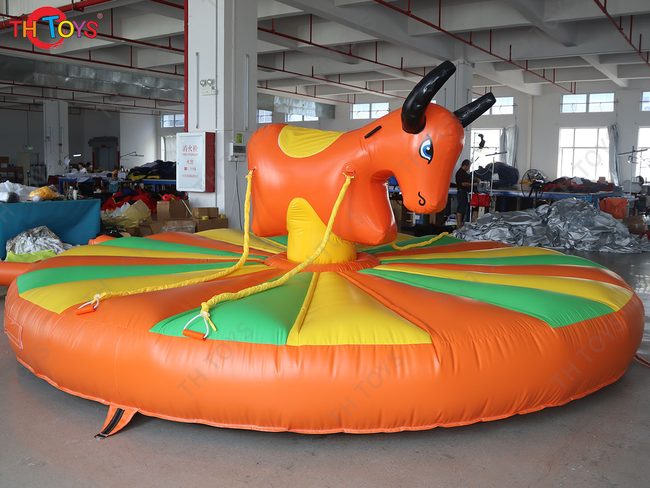 human inflatable bull ride game,pull-riding rodeo game inflatable, inflatable bull fighting carnival game