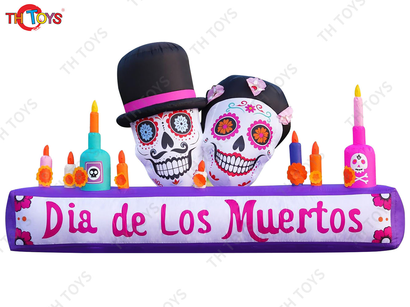 Custom Made Inflatable Skull Advertising Board Scary Inflatable Models for Halloween Stage Yard Decoration