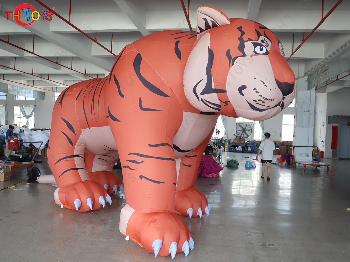 Fast Shipping 3m Tall Giant Inflatable Tiger for Outdoor Decoration Advertising Air Blow Up Walking Tiger Replica Mode