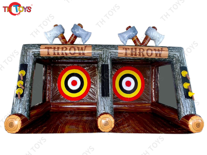 5x3m Outdoor Inflatable Game Carnival Sport game,Fun Axe Target Challenge axe throwing game inflatables