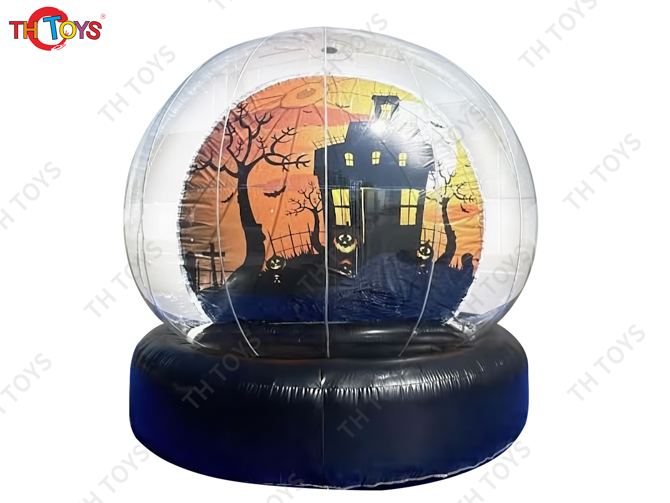 Halloween Human Snow Globe Inflatable Bubble House Outdoor Transparent Dome Photo Booth Bubble Ball