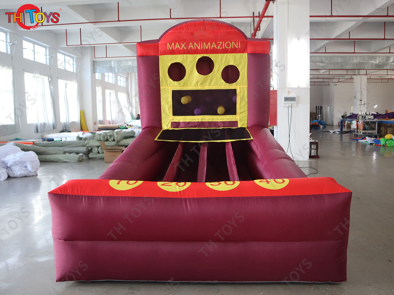 4x2.5x2.5m Inflatable Rolling balls Pitching Game