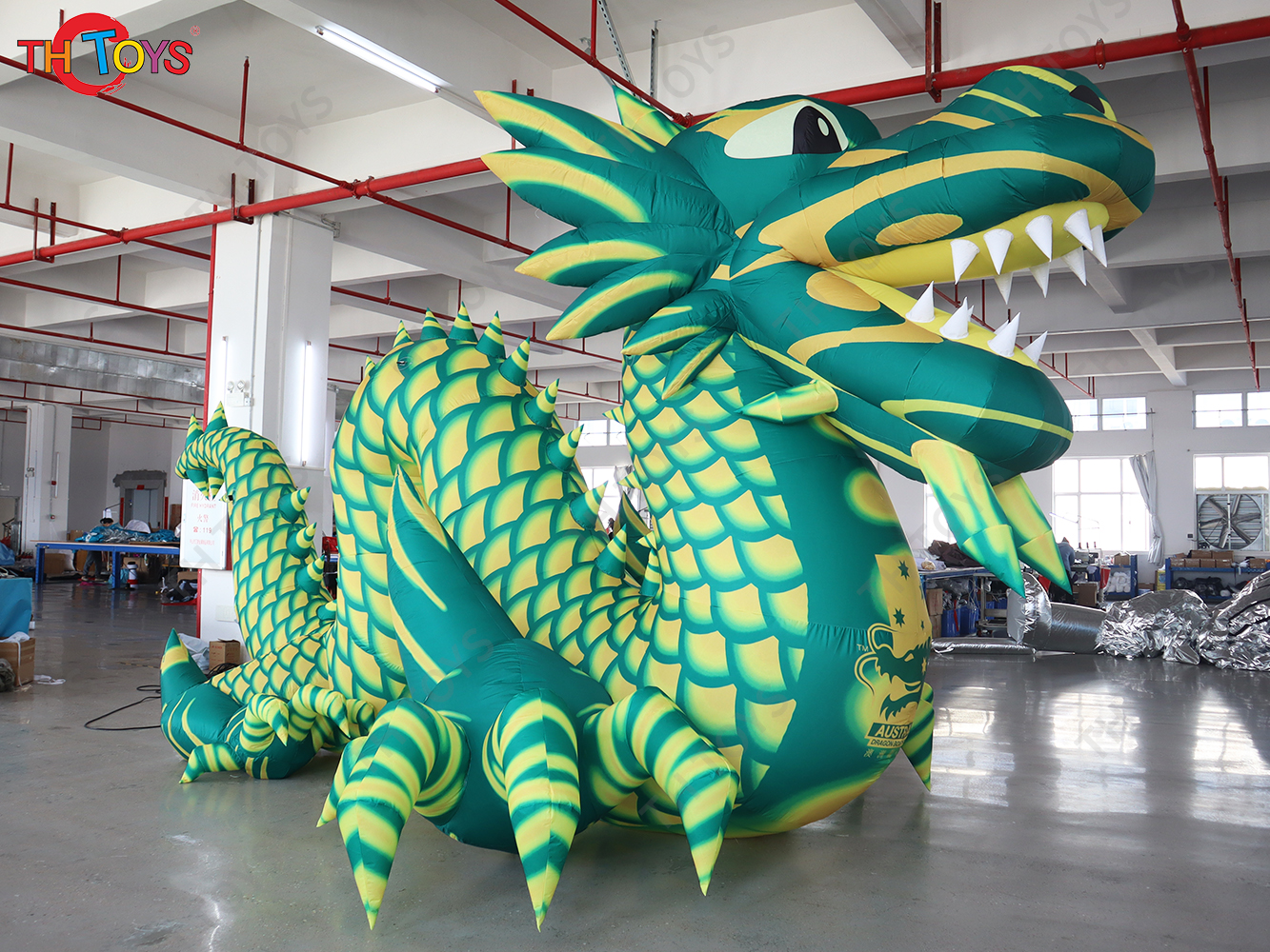 6m Long Giant Inflatable Dragon Airblow Chinese Dragon for Chinatown New Year Outdoor Event Party