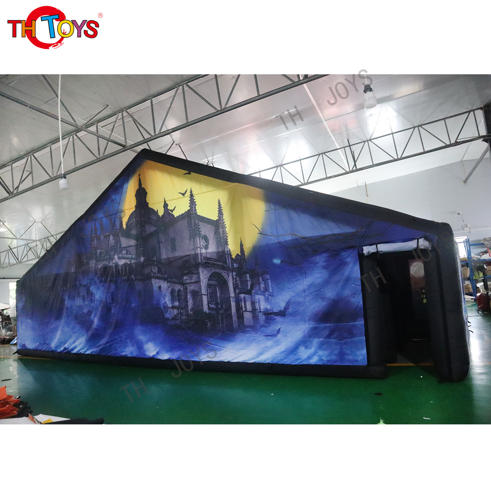 inflatable haunted house maze, haunted house inflatable maze for Halloween