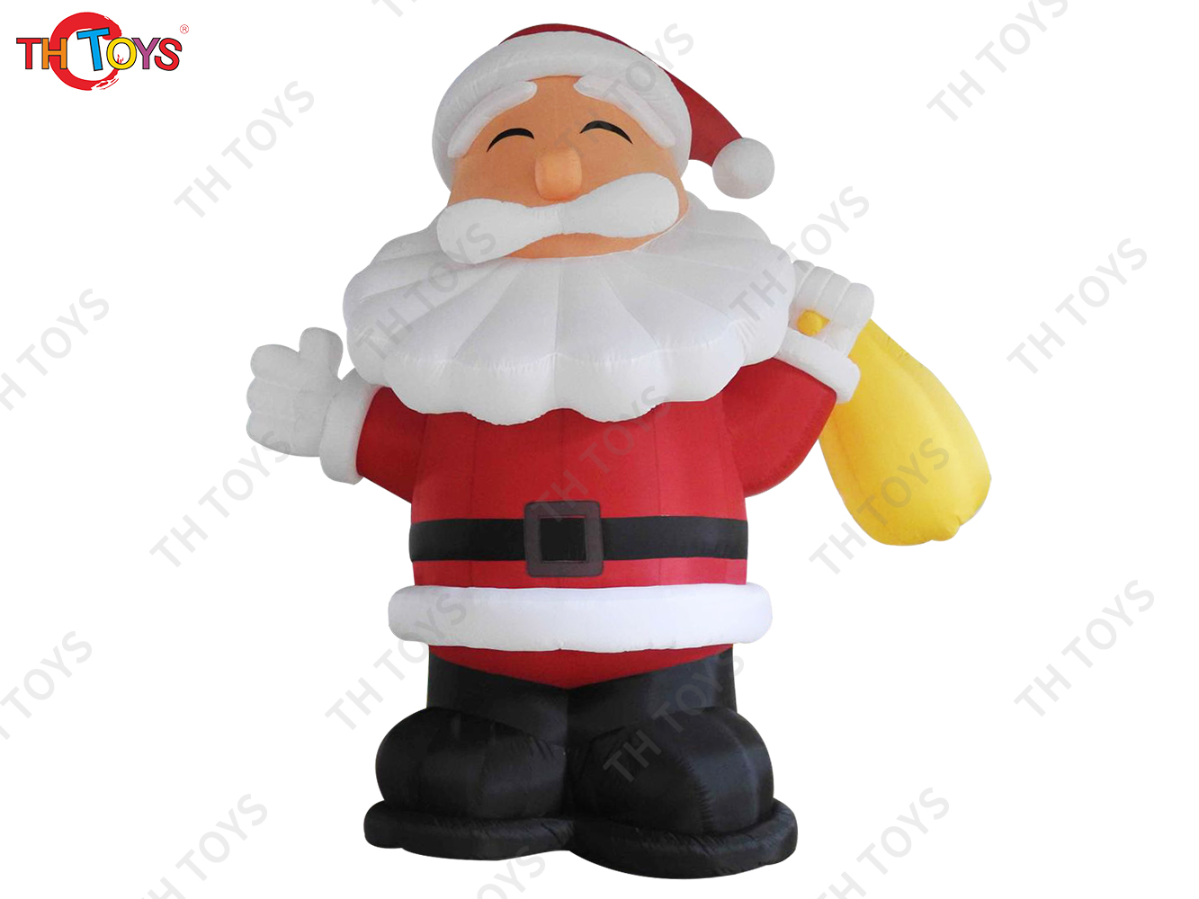 Christmas Man Inflatable Character Santa Claus, outdoor Advertising santa claus Inflatables with gift bag