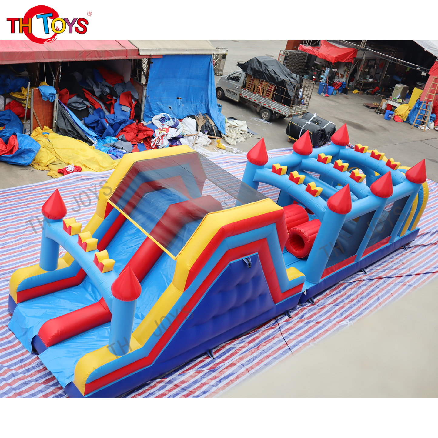 Inflatable Obstacle Course Sports Games-4