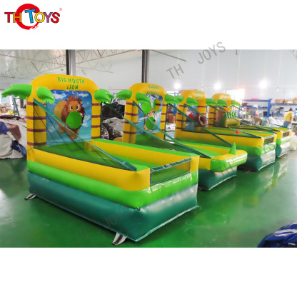 Inflatable Basketball Sport Carnival Game Inflatable Basketball Hoop Shooting Inflatable Ferrule Game Combination
