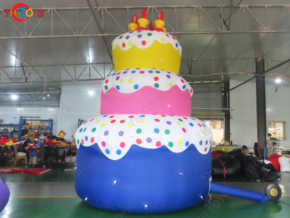 20ft tall Amazing Beautiful Giant Inflatable Cake for Birthday Party Decorations Happy Birthday Cake