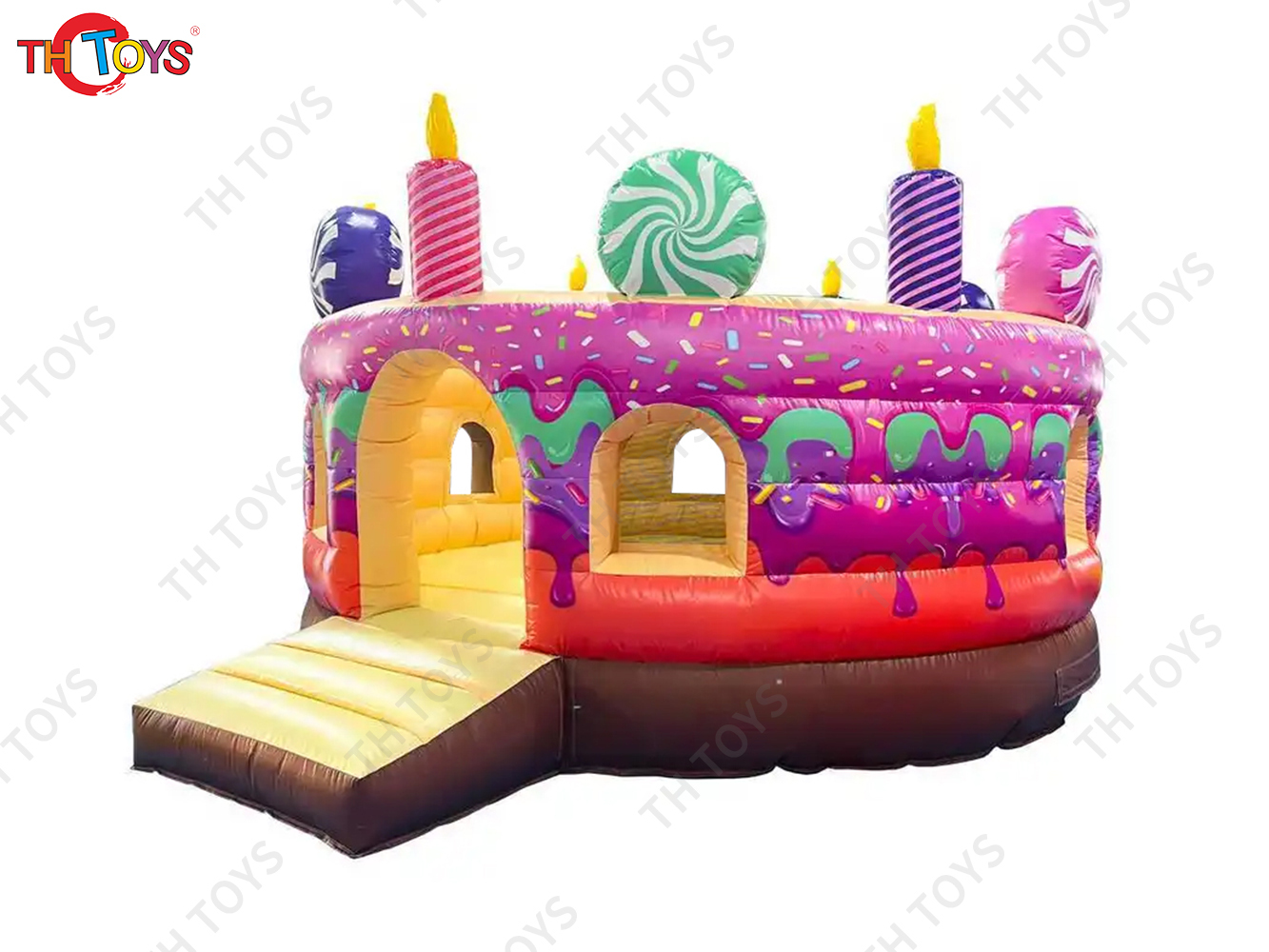 Inflatable Cake Bouncer Castles with cover Child Jumping Bouncy Castle Trampoline Bounce House Inflatable Bouncer