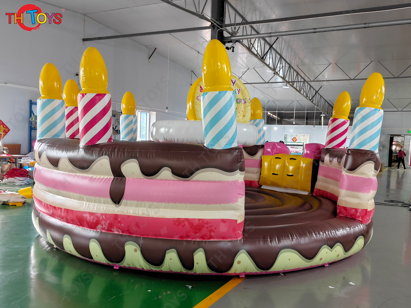 Inflatable Cake Bouncer Castles with cover Child Jumping Bouncy Castle Trampoline Bounce House Inflatable Bouncer 4.5x2.5mH