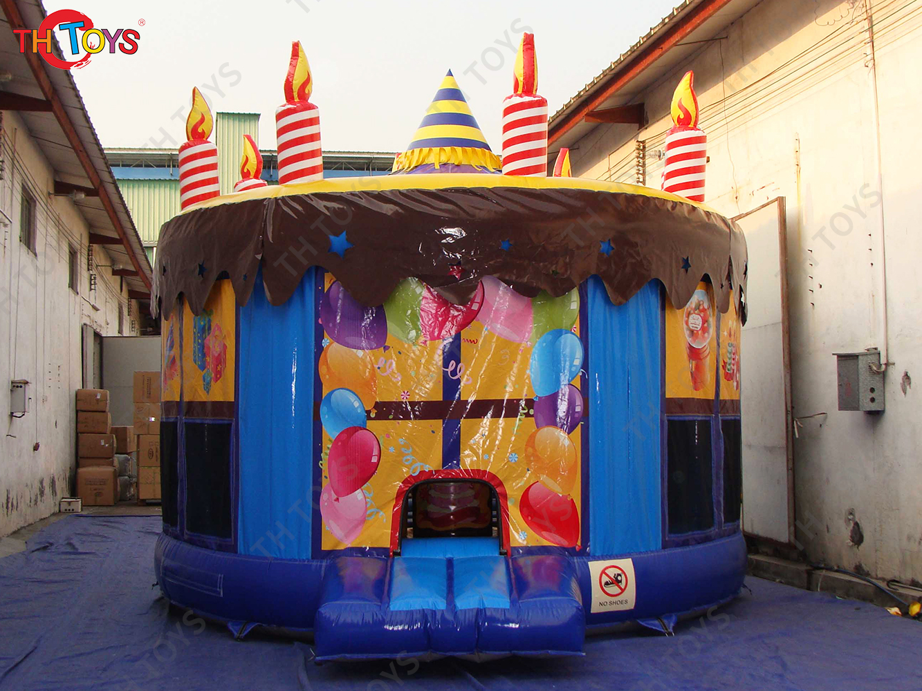 [Copy]Inflatable Cake Bouncer Castles with cover Child Jumping Bouncy Castle Trampoline Bounce House Inflatable Bouncer 4.5x4.5x4m