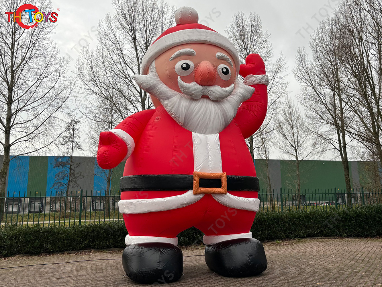 Merry Christmas Outdoor Giant Inflatable Santa Claus Commercial Inflatable Santa Old Man Model with Blower