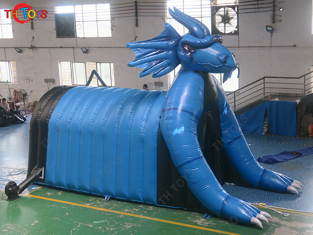 8x5m Inflatable Mammuth Tunnel Arch Inflatable Animal Helmet Entrance Tunnel For Sports Events