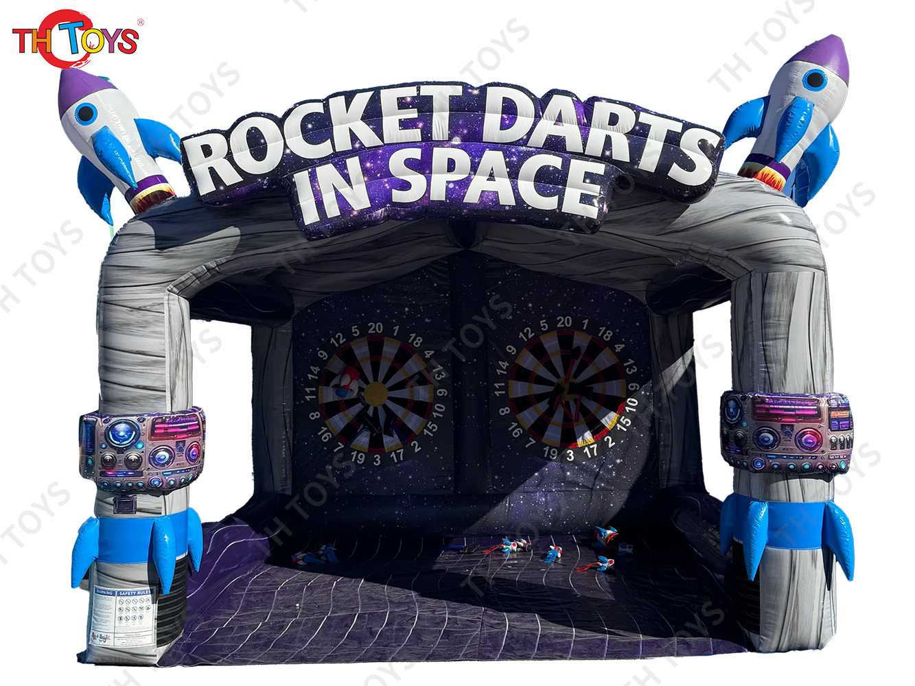 Carnival Game Inflatable Throwing Dart Board Sport Game, new rocket space throwing target games