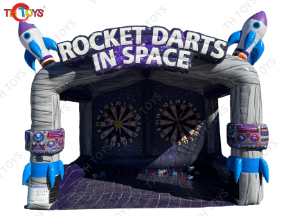 Carnival Game Inflatable Throwing Dart Board Sport Game, new rocket space throwing target games