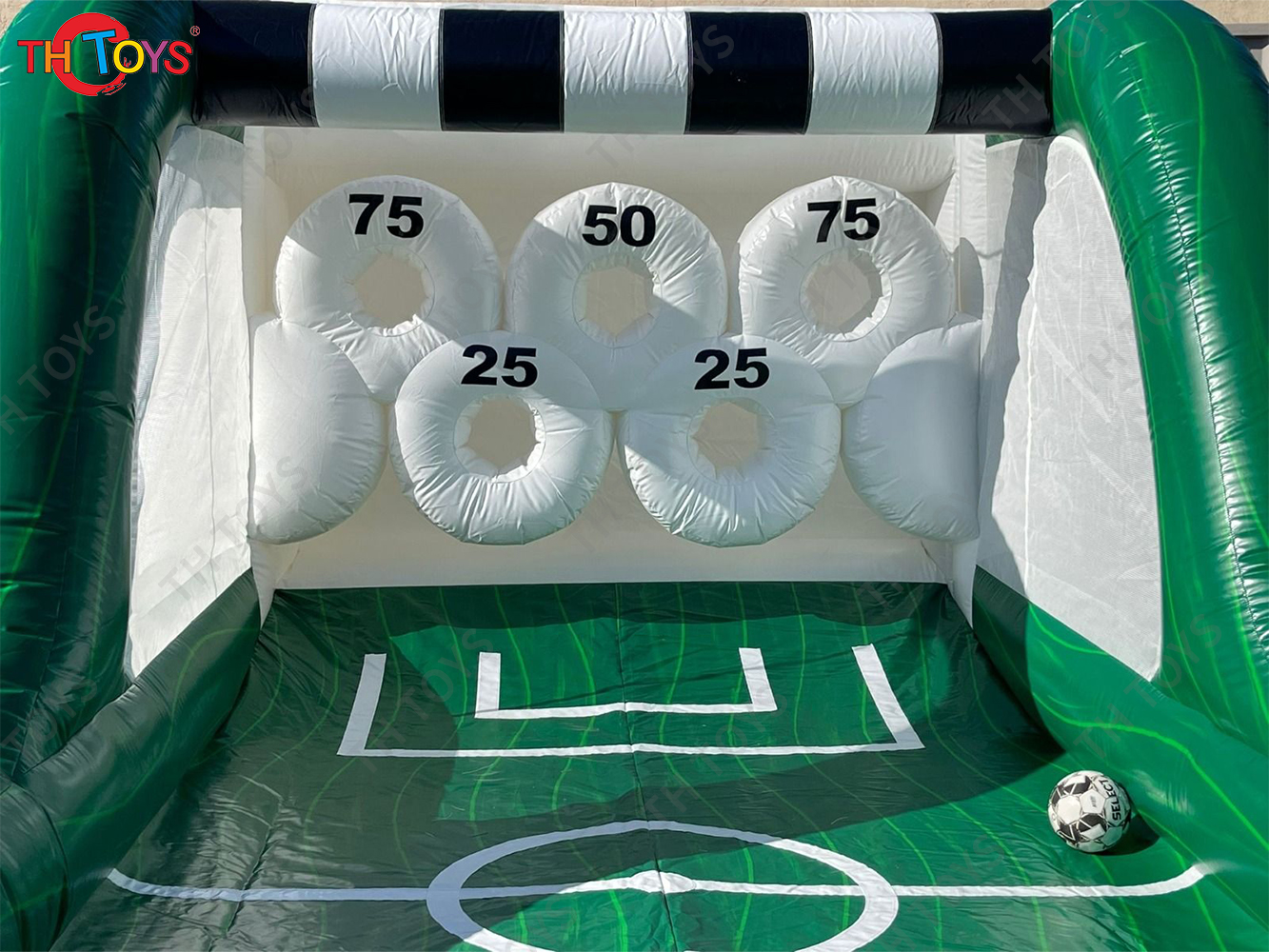 4x3m Inflatable Football Shootout Game Soccer Tossing Target Goal Carnival Sport Games for Sale