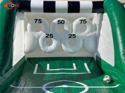 4x3m Inflatable Football Shootout Game Soccer Tossing Target Goal Carnival Sport Games for Sale