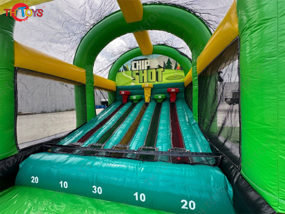 Funny Chip Shot Commercial Interactive Inflatable Sports Carnival Game