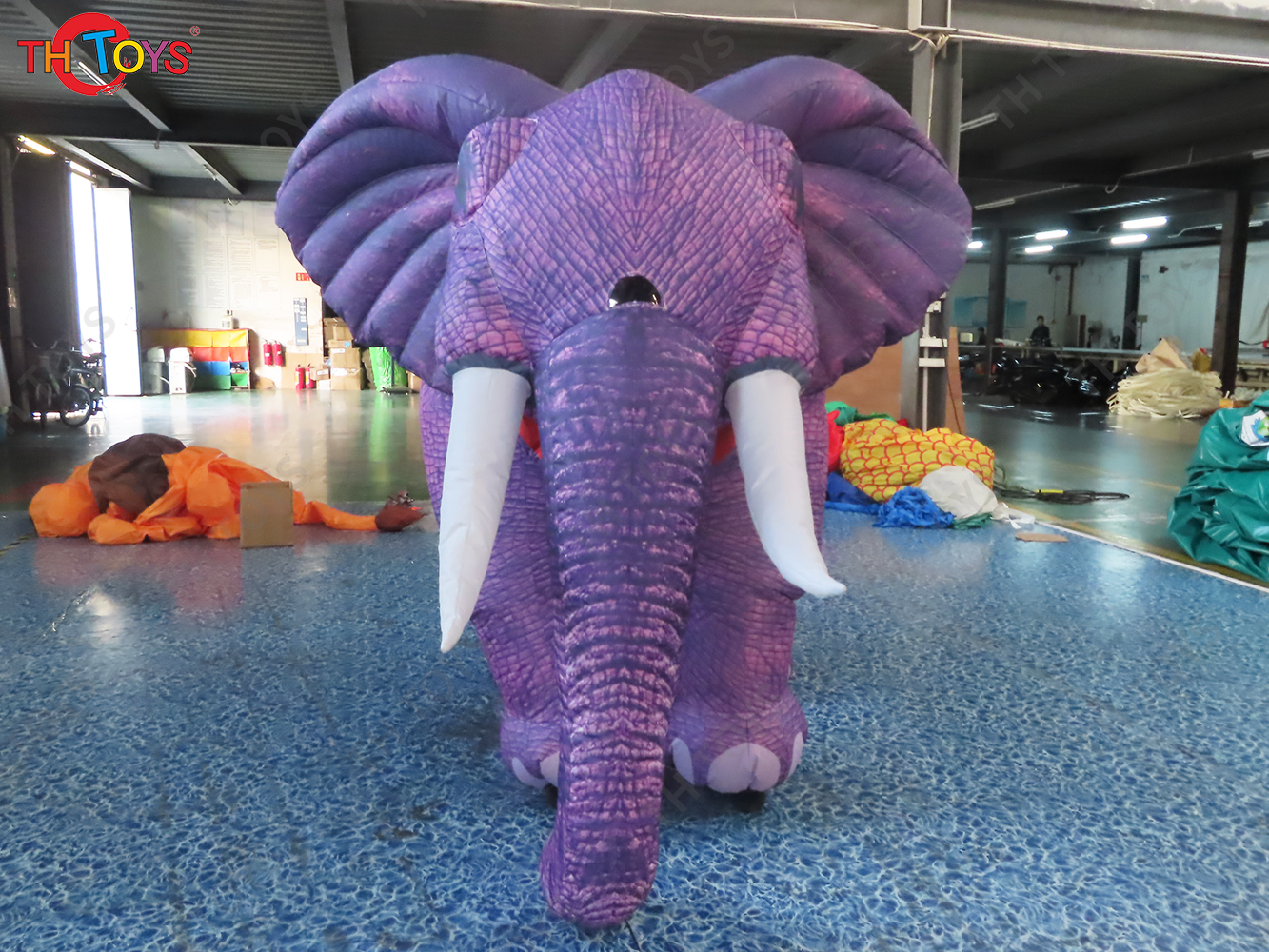 Golden Inflatable Elephant Model Blow Up Animal Balloon for Decoration Advertising