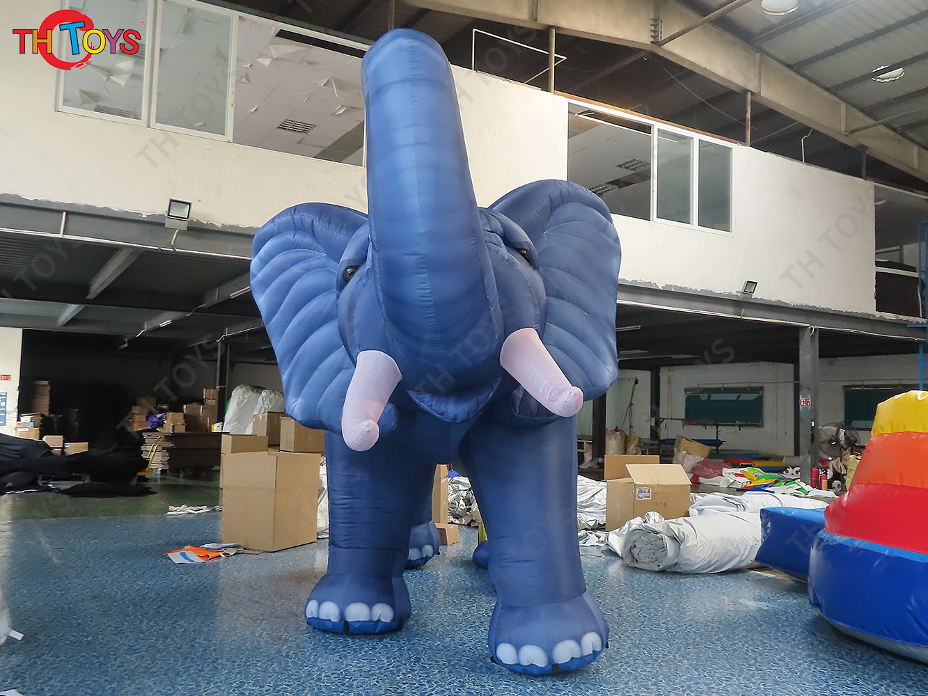 Golden Inflatable Elephant Model Blow Up Animal Balloon for Decoration Advertising