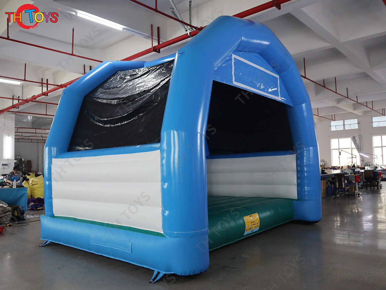 Bouncy Goalkeeper Sports Inflatables Commercial Inflatable Soccer Goal Football Shoot Out Game with Blower