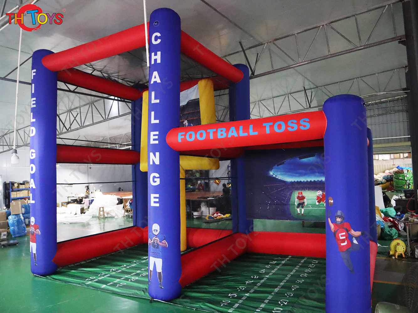 new design inflatable field goal challenge, inflatable rugby field goal,inflatable football toss game, inflatable shooting games