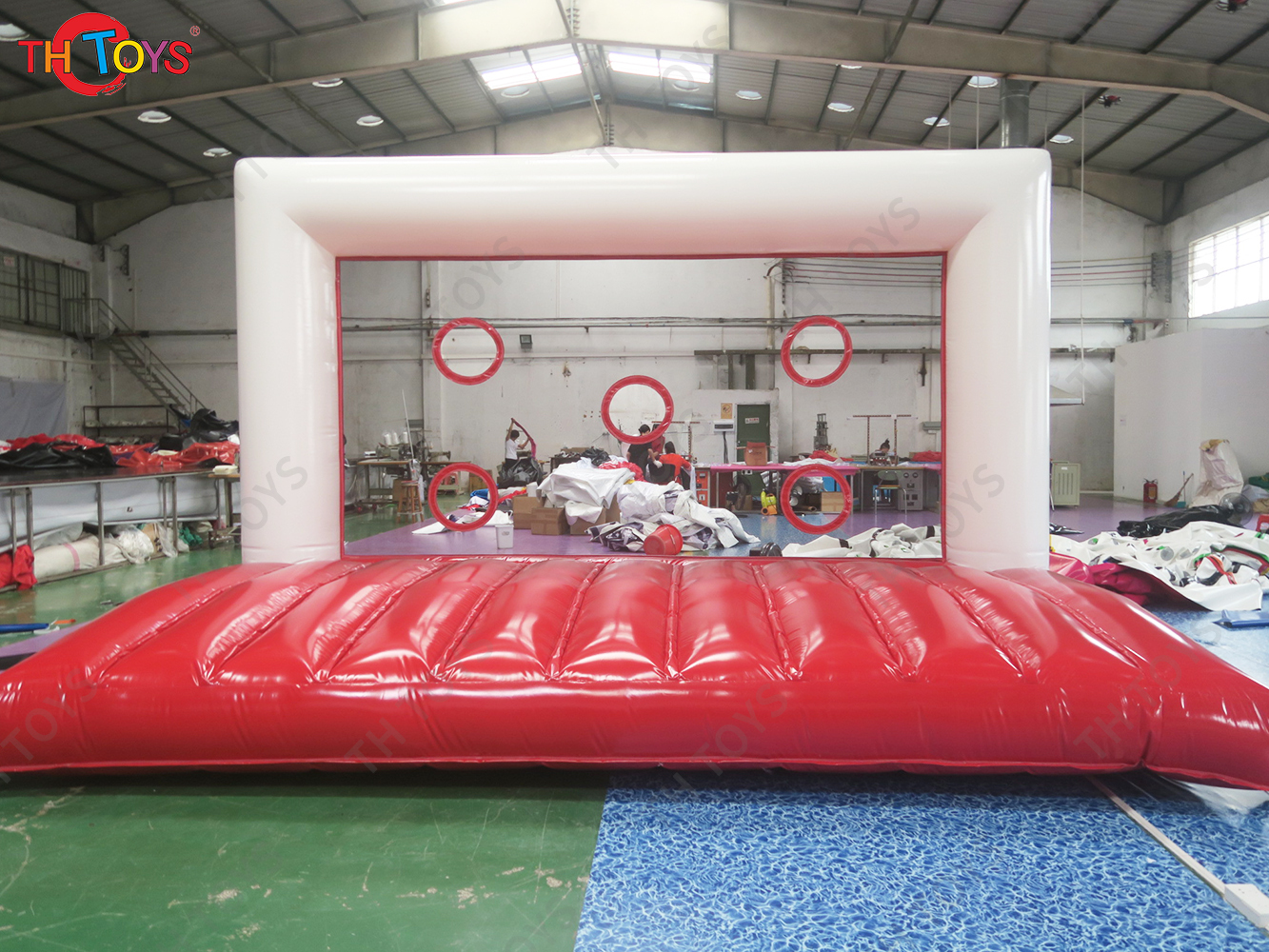 Giant Inflatable Football Goal Shooting Game Cheap Commercial Inflatable Soccer Shoot Carnival Game Toys