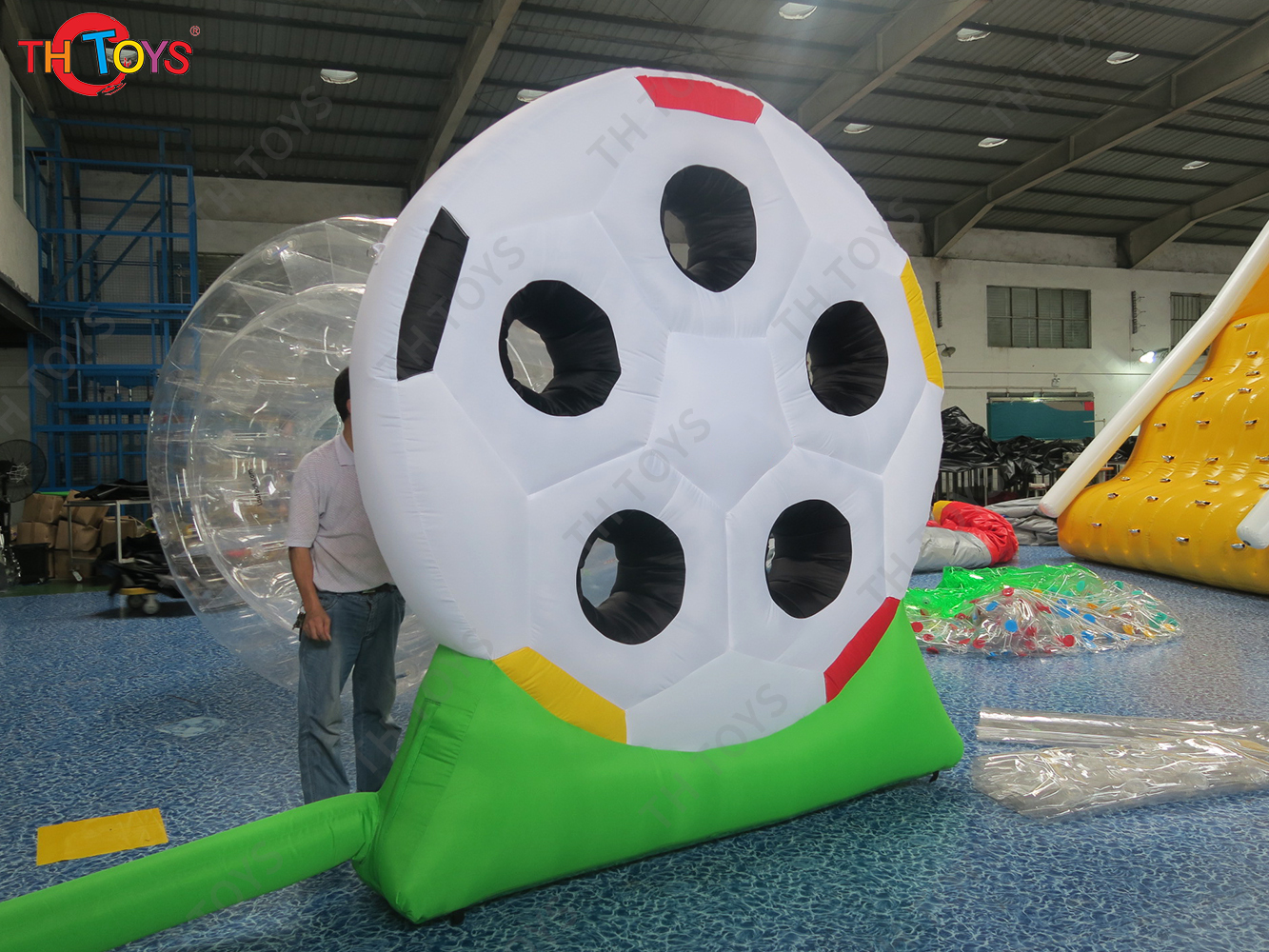 Inflatable Soccer Football Dart Board Blow Up Foot Darts Shooting Target Sports Carnival Game