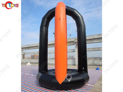 Inflatable Bungee Jump Game Airtight Inflatable Bounce Jumping Trampoline For Kids N Adults