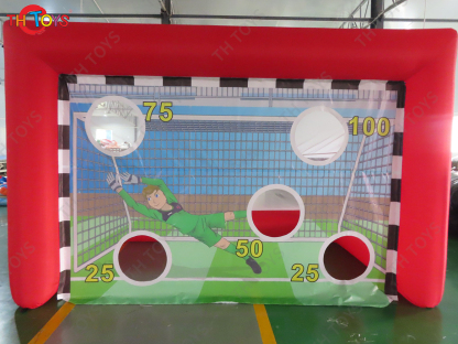 inflatable football soccer toss game,inflatable football target,inflatable soccer shooting goal