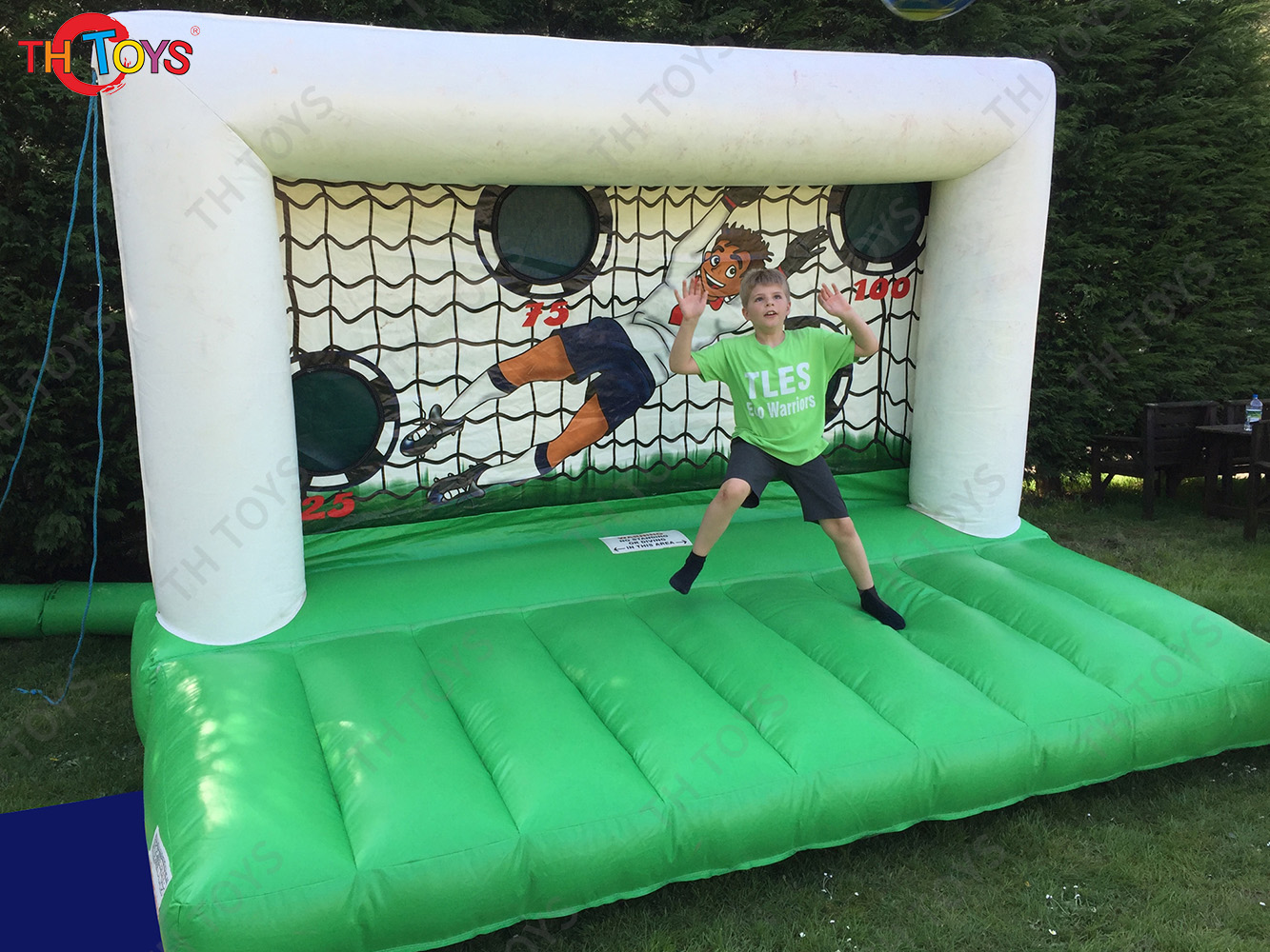 Giant Carnival Sport Inflatable Soccer Target Football Goal Shootout Goal Unisex for Playground Use