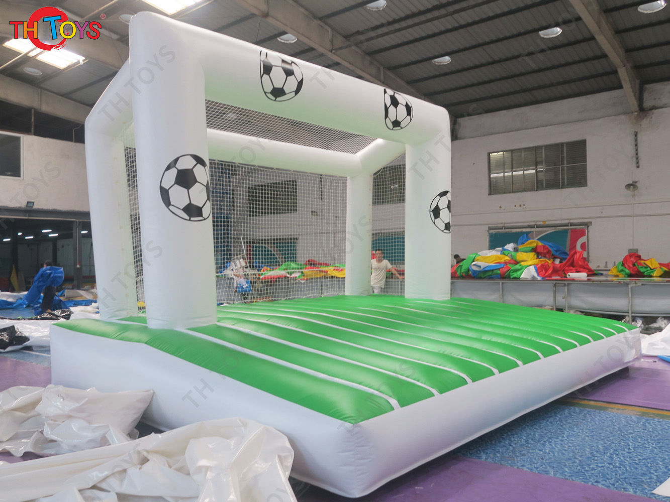 5x4m Optional Giant Carnival Sport Inflatable Soccer Target Football Goal Shootout Goal Unisex for Playground Use