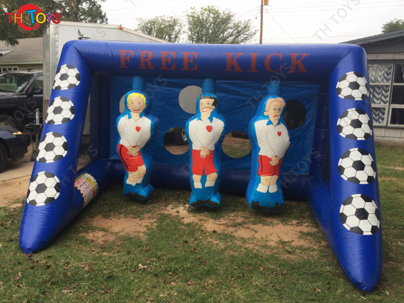 4x3m Optional Giant Carnival Sport Inflatable Soccer Target Football Goal Shootout Goal Unisex for Playground Use