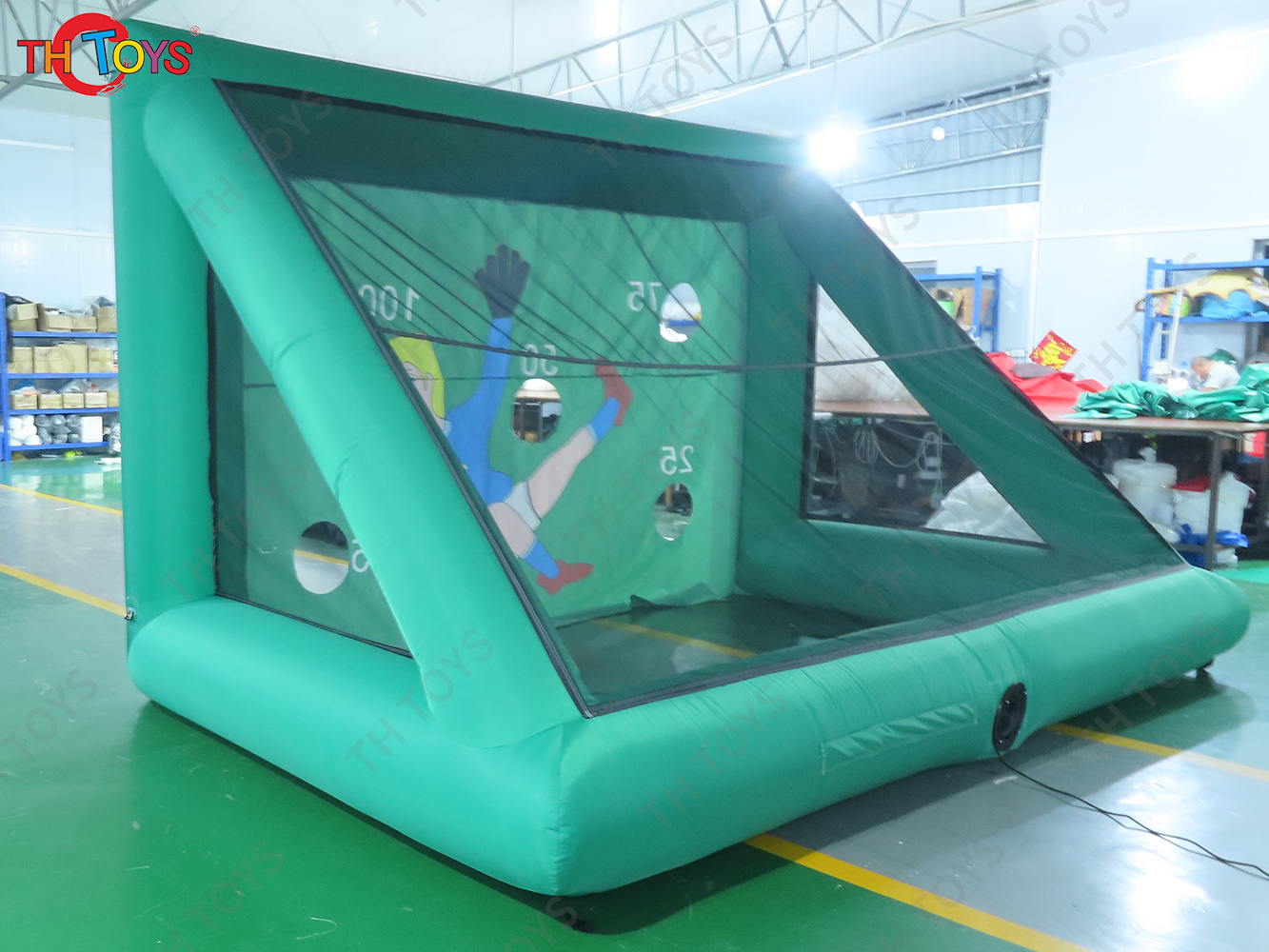 4x2.5m Optional Inflatable Football Shoot Out Game Inflatable Football Goal Carnival Sport Game Toys for Sale