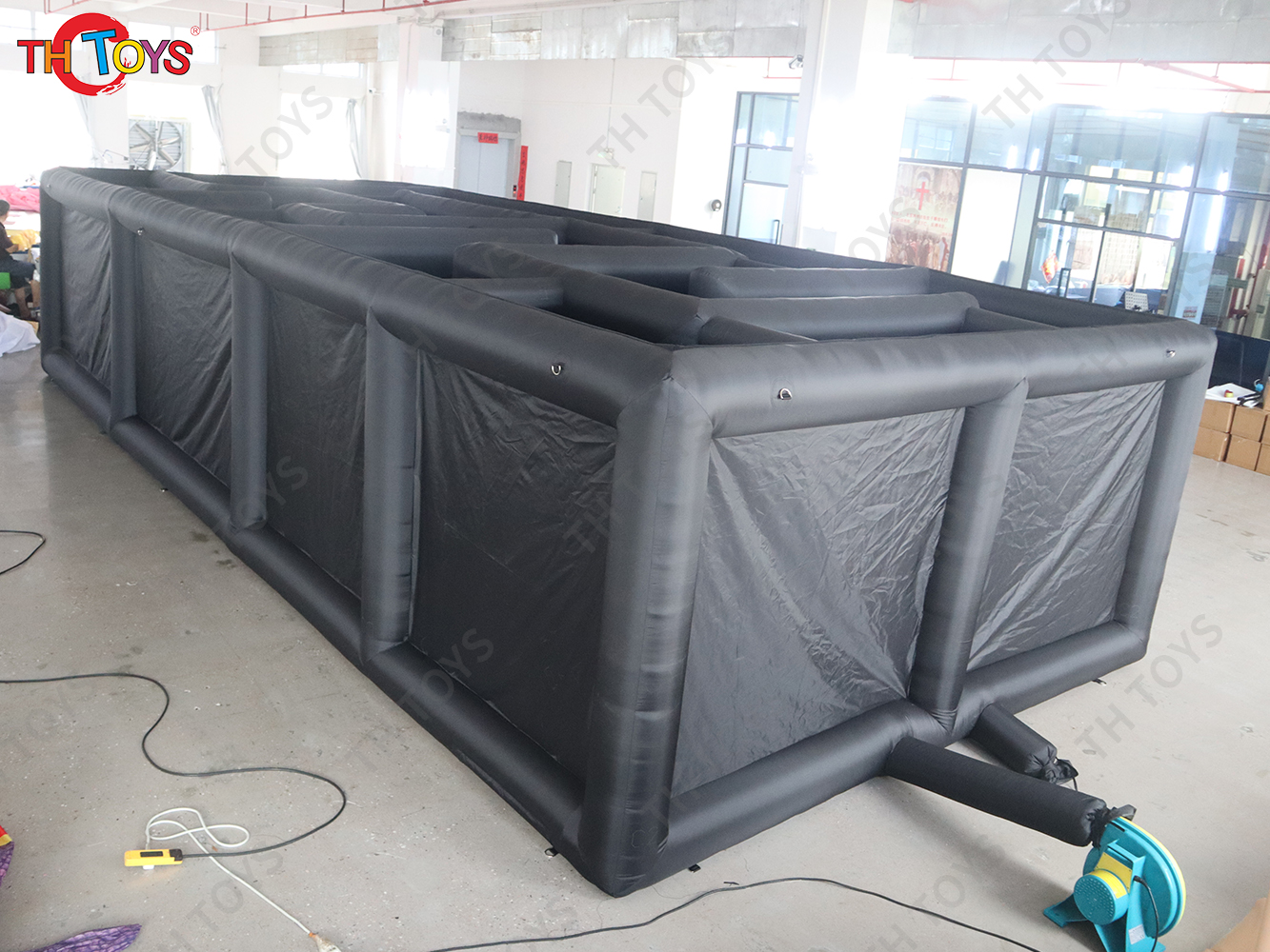 Inflatable Halloween Maze Tag Inflatable Haunt House Arena labyrinth Carnival Sport Game for Sale