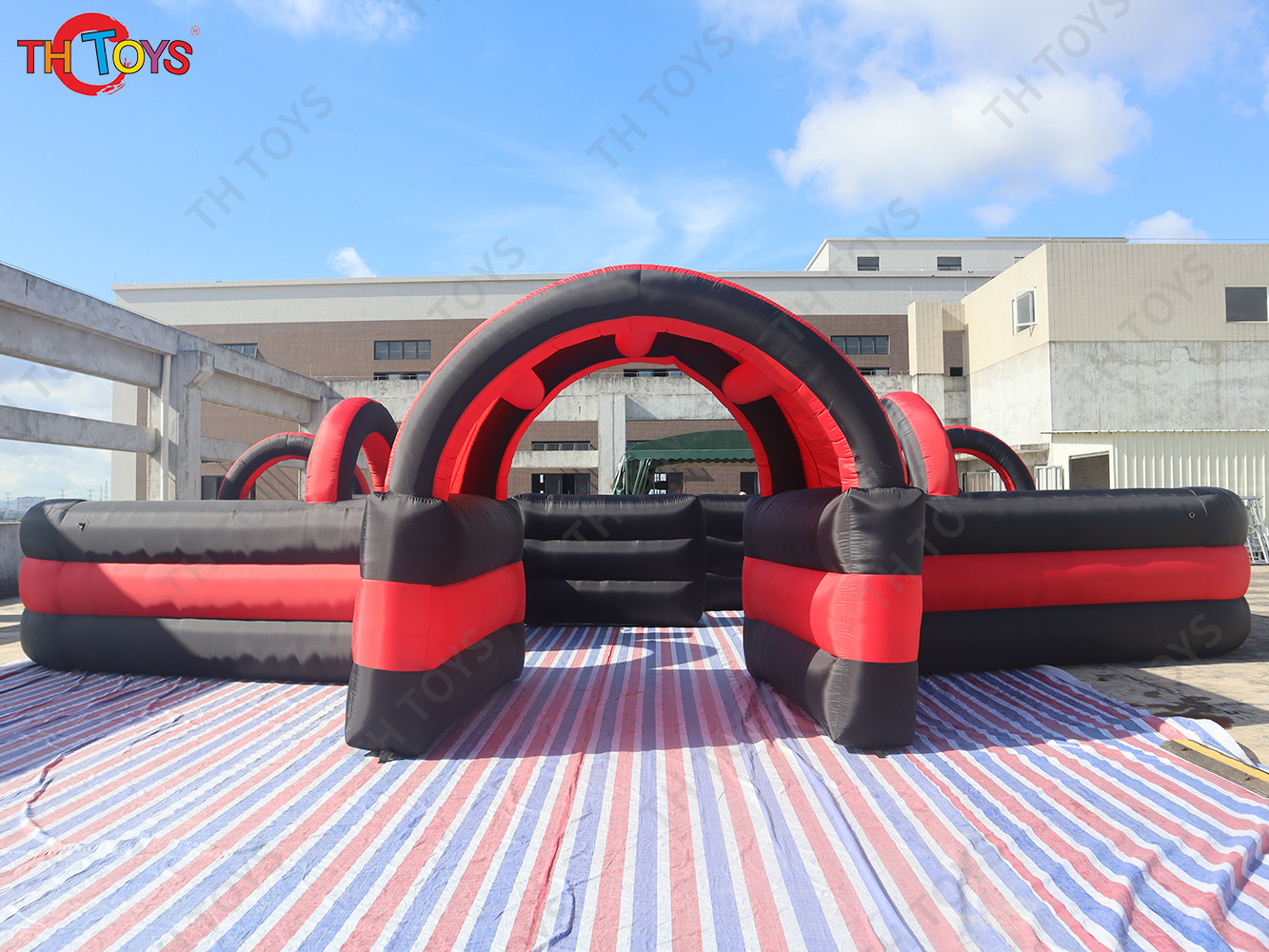 Inflatable maze arena, inflatable maze tag, big inflatable maze game durable inflatable puzzle labyrinth game