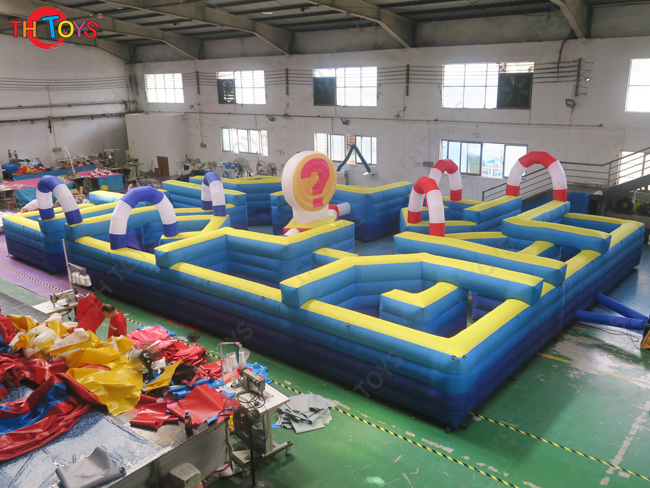Customized labyrinth inflatable maze game for sale Inflatable Puzzel Game,free air ship to door