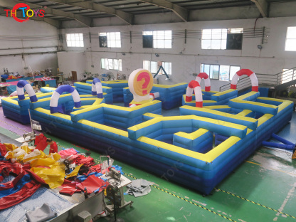 Customized labyrinth inflatable maze game for sale Inflatable Puzzel Game,free air ship to door