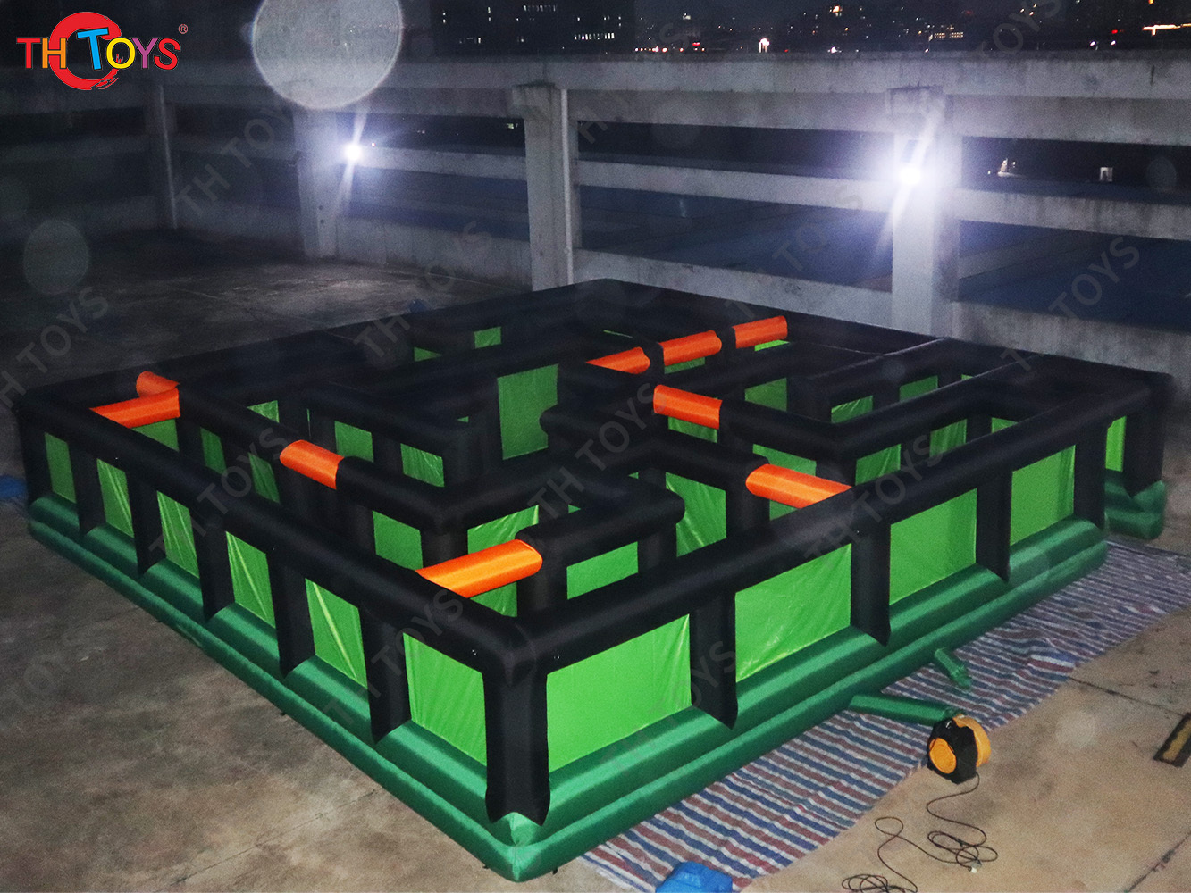 Inflatable Zombie Halloween Haunted House Laser Tag Maze Horrible Inflatable Ghost Puzzle labyrinth Game