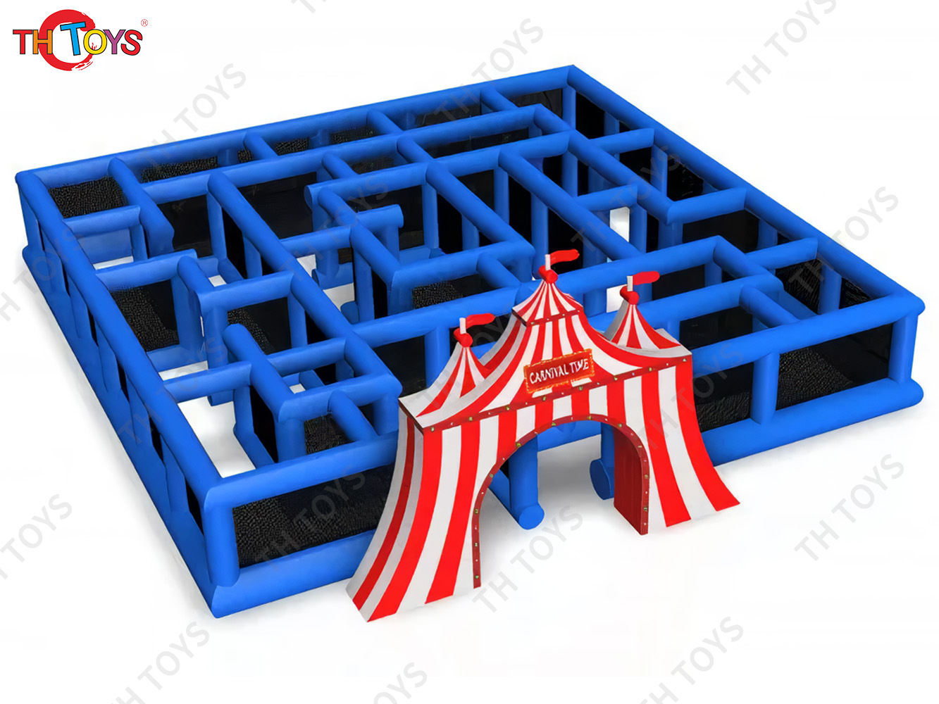 New Design Gingerbread Maze Christmas Inflatable Maze Winter Snow Maze For Sale